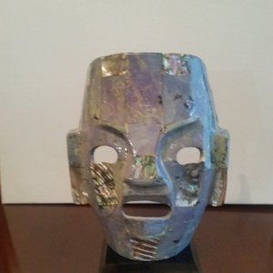 Art Deco clary art ceramic mid-century mask EUC